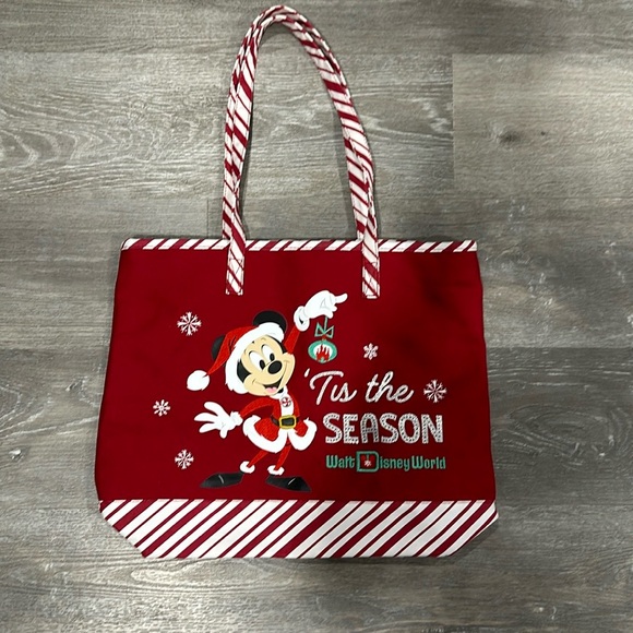 Disney Parks ‘Tis The Season Holiday Tote Bag Mickey Mouse 2020. - Picture 15 of 15